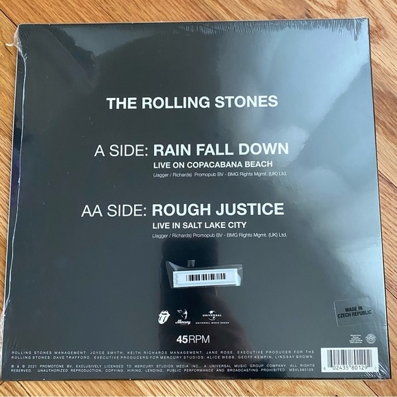 ROLLING STONES A Bigger Bang (10" CLEAR Vinyl‎ LP SINGLE, RSD 2021) NEW sealed - Picture 4 of 4